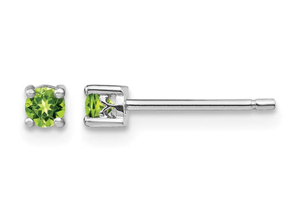 Sterling silver peridot earrings