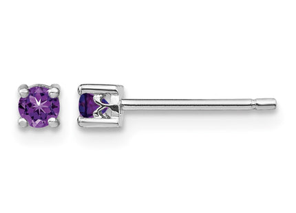 Sterling silver amethyst earrings