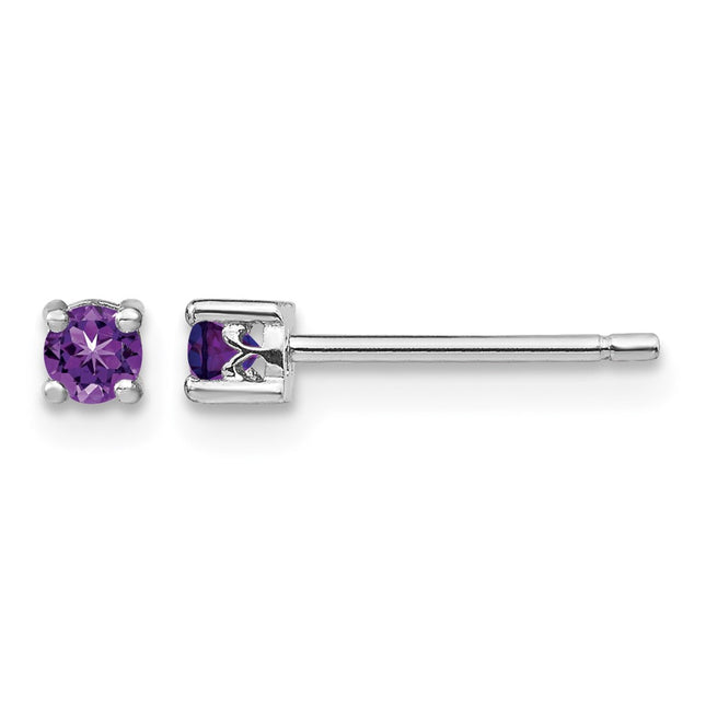 Sterling silver amethyst earrings