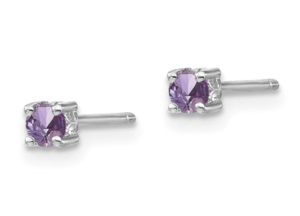 Sterling Silver Earrings Style QBE25JUN - Classique Jewelry Inc.