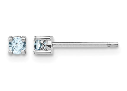 Sterling silver aquamarine earrings