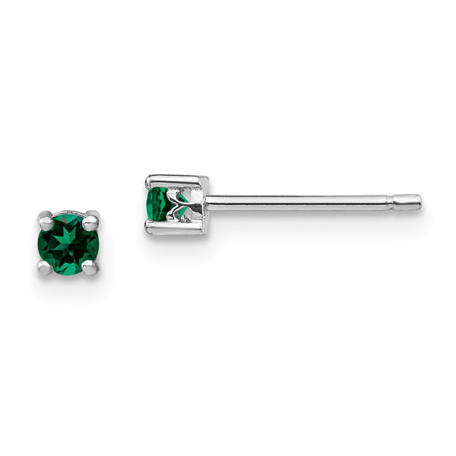 Sterling Silver Earrings Style QBE25MAY - Classique Jewelry Inc.