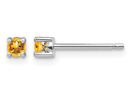 Sterling silver citrine earrings
