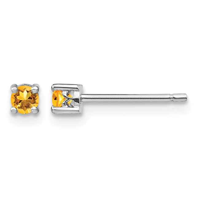Sterling silver citrine earrings