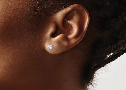 Sterling Silver Earrings Style QBE26APR - Classique Jewelry Inc.