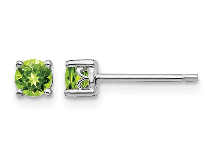 Sterling silver peridot earrings