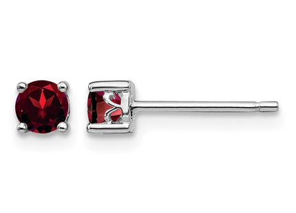 Sterling silver garnet earrings