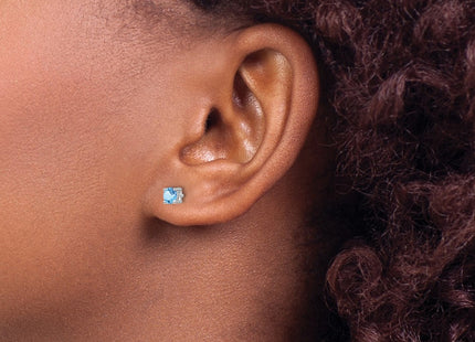 Sterling Silver Earrings Style QBE26MAR - Classique Jewelry Inc.