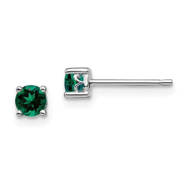 Sterling Silver Earrings Style QBE26MAY - Classique Jewelry Inc.