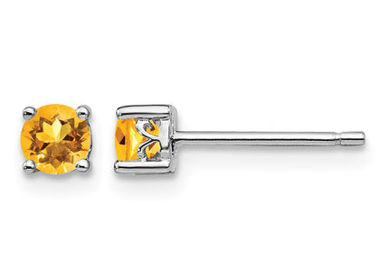 Sterling silver citrine earrings