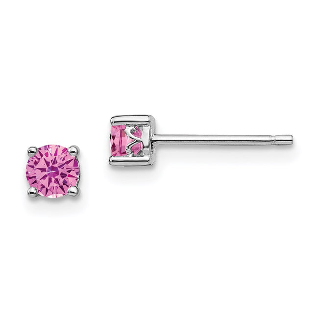 Sterling Silver Earrings Style QBE26OCT - Classique Jewelry Inc.