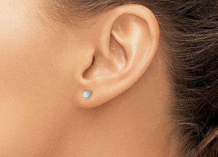 Sterling Silver Earrings Style QBE27APR - Classique Jewelry Inc.