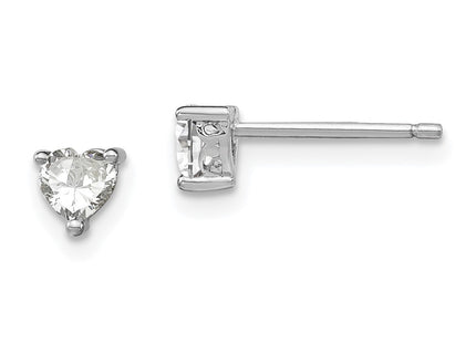 Sterling Silver Earrings Style QBE27APR - Classique Jewelry Inc.