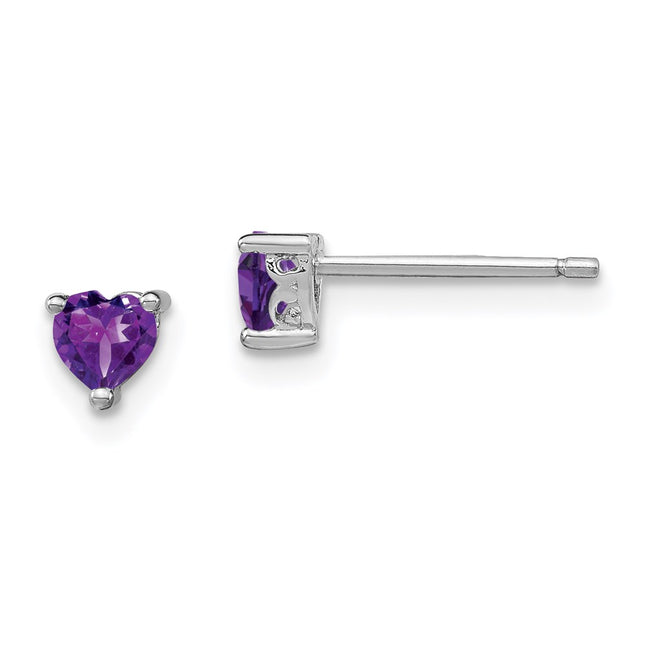 Sterling Silver Earrings Style QBE27FEB - Classique Jewelry Inc.