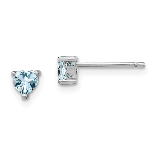 Sterling Silver Earrings Style QBE27MAR - Classique Jewelry Inc.