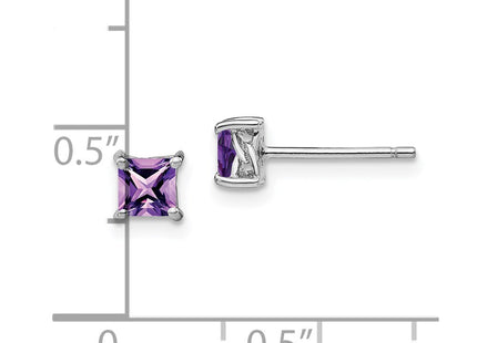 Sterling Silver Earrings Style QBE28FEB - Classique Jewelry Inc.