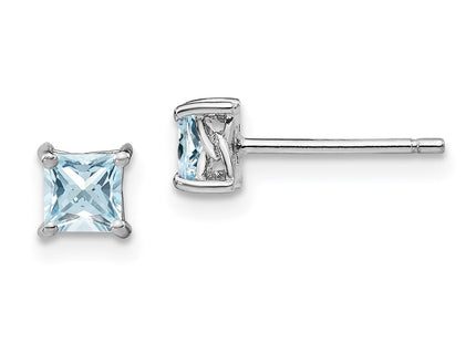 Sterling Silver Earrings Style QBE28MAR - Classique Jewelry Inc.
