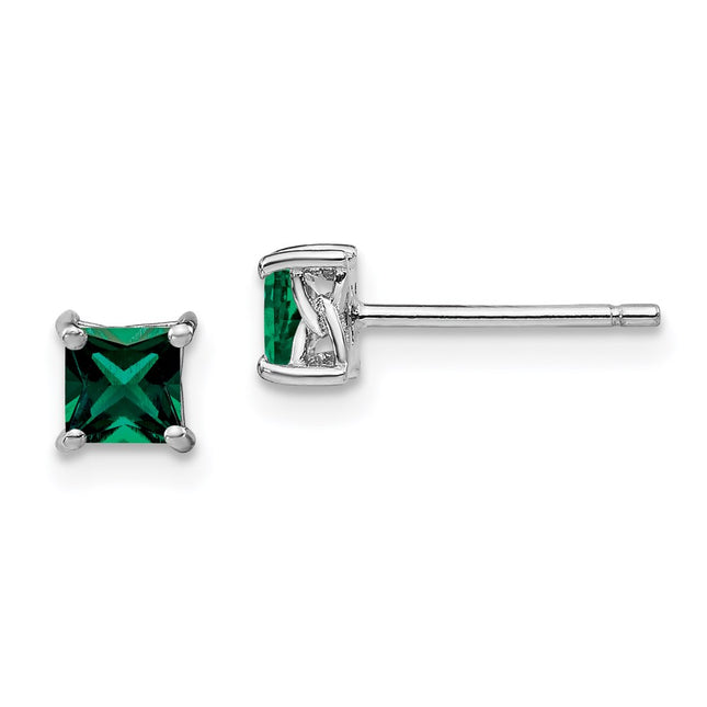 Sterling Silver Earrings Style QBE28MAY - Classique Jewelry Inc.