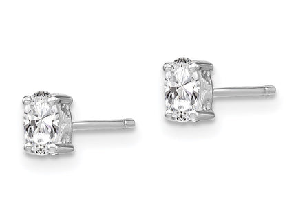 Sterling Silver Earrings Style QBE29APR - Classique Jewelry Inc.