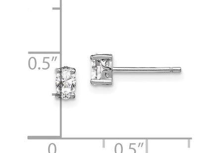Sterling Silver Earrings Style QBE29APR - Classique Jewelry Inc.
