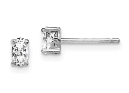 Sterling Silver Earrings Style QBE29APR - Classique Jewelry Inc.