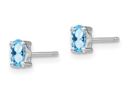 Sterling Silver Earrings Style QBE29MAR - Classique Jewelry Inc.