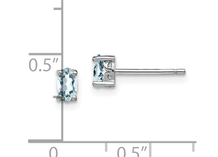 Sterling Silver Earrings Style QBE29MAR - Classique Jewelry Inc.