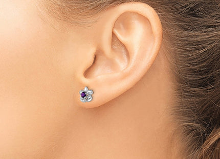 Sterling Silver Earrings Style QBE30AM - Classique Jewelry Inc.