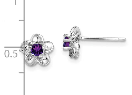 Sterling Silver Earrings Style QBE30AM - Classique Jewelry Inc.