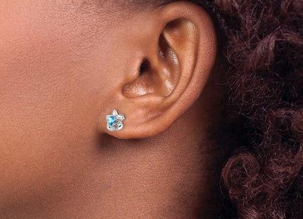 Sterling Silver Earrings Style QBE30BT - Classique Jewelry Inc.