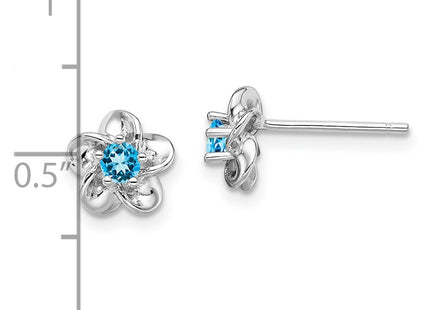 Sterling Silver Earrings Style QBE30BT - Classique Jewelry Inc.