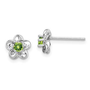 Sterling Silver Earrings Style QBE30PE - Classique Jewelry Inc.