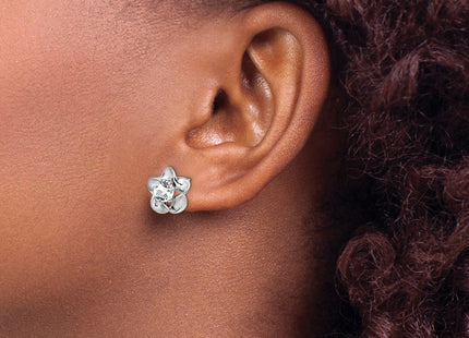 Sterling Silver Earrings Style QBE31APR - Classique Jewelry Inc.