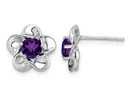 Sterling silver amethyst earrings