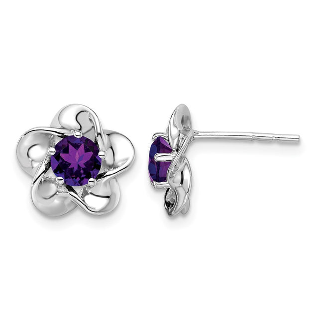 Sterling silver amethyst earrings