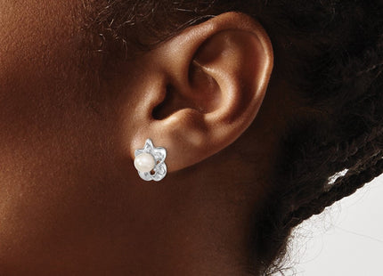 Sterling Silver Earrings Style QBE31JUN - Classique Jewelry Inc.