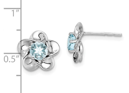 Sterling Silver Earrings Style QBE31MAR - Classique Jewelry Inc.