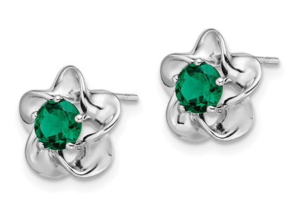 Sterling Silver Earrings Style QBE31MAY - Classique Jewelry Inc.