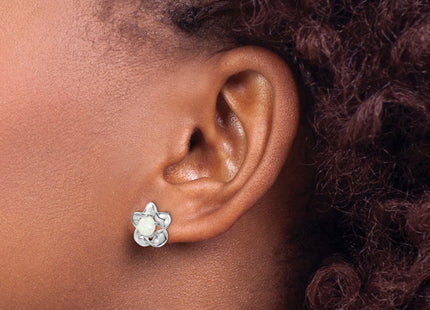 Sterling Silver Earrings Style QBE31OCT - Classique Jewelry Inc.