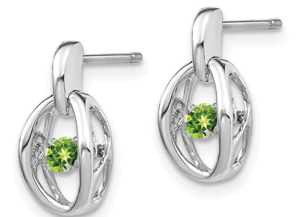 Sterling Silver Earrings Style QBE32AUG - Classique Jewelry Inc.