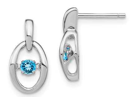 Sterling Silver Earrings Style QBE32DEC - Classique Jewelry Inc.
