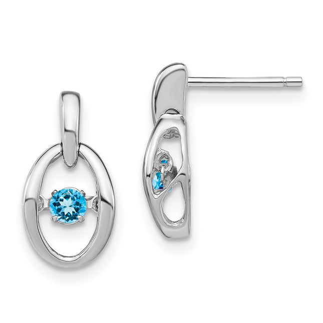 Sterling Silver Earrings Style QBE32DEC - Classique Jewelry Inc.