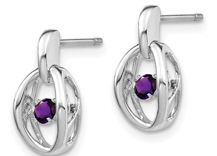 Sterling Silver Earrings Style QBE32FEB - Classique Jewelry Inc.