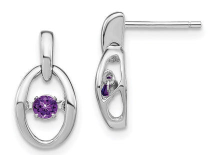 Sterling Silver Earrings Style QBE32FEB - Classique Jewelry Inc.