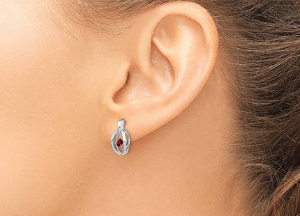 Sterling Silver Earrings Style QBE32JAN - Classique Jewelry Inc.