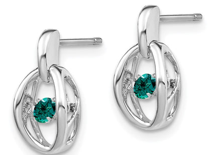 Sterling Silver Earrings Style QBE32JUN - Classique Jewelry Inc.