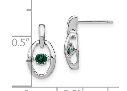 Sterling Silver Earrings Style QBE32MAY - Classique Jewelry Inc.
