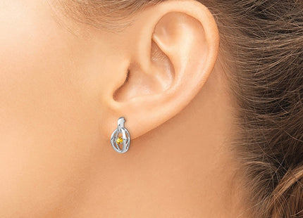 Sterling Silver Earrings Style QBE32NOV - Classique Jewelry Inc.