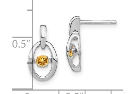 Sterling Silver Earrings Style QBE32NOV - Classique Jewelry Inc.
