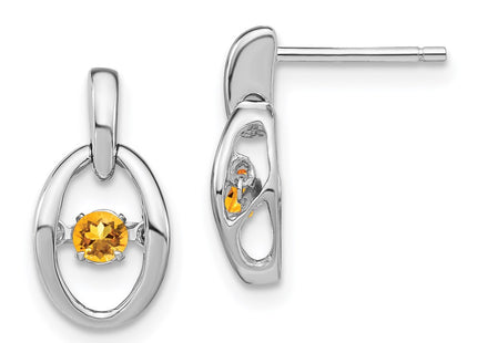 Sterling Silver Earrings Style QBE32NOV - Classique Jewelry Inc.